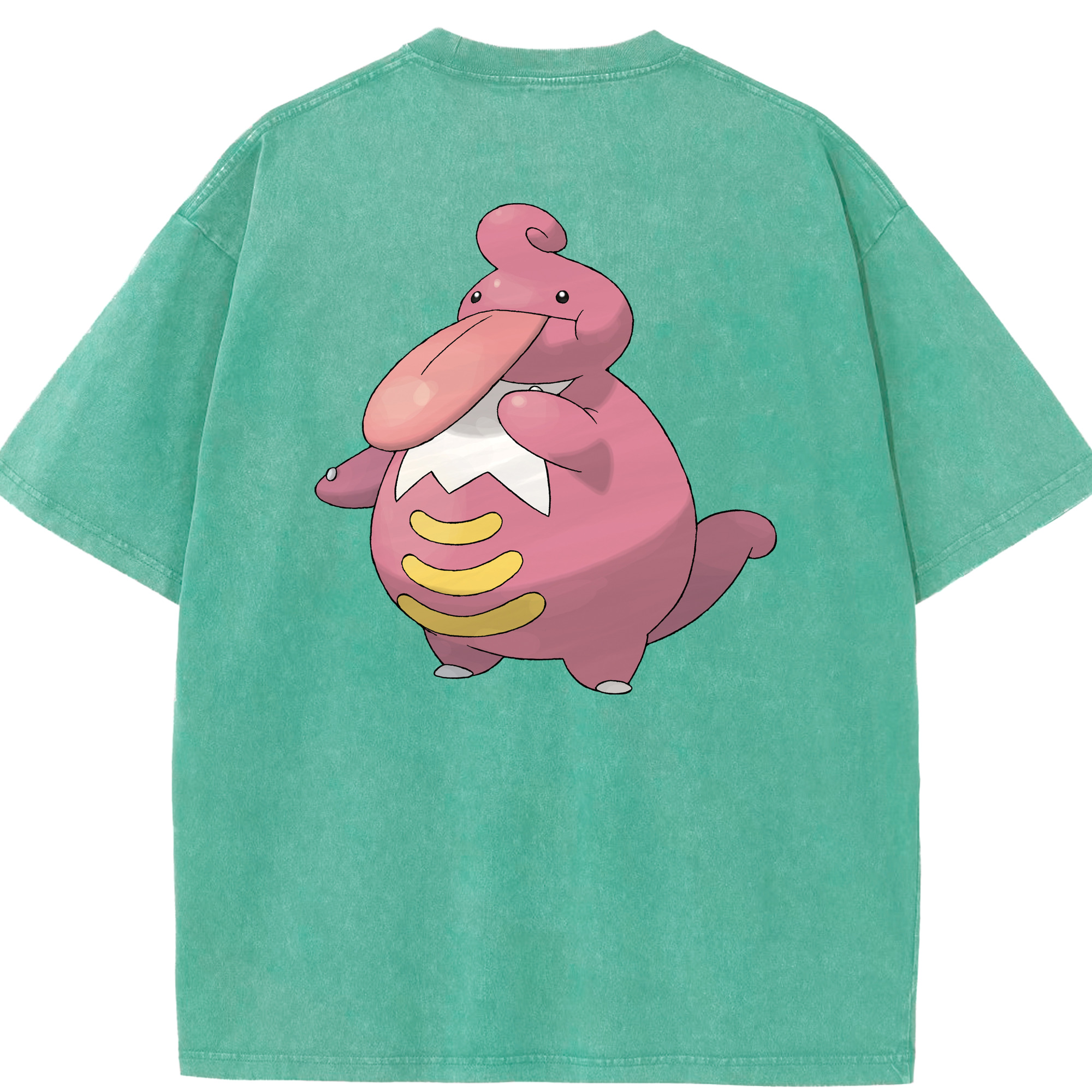（画像用） ポケットモンスター Pokémon 綿100% ヴィンテージ風 半袖Tシャツ（背面プリント）
